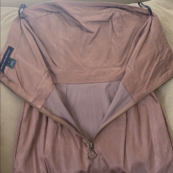 French Connection Caramel Cotton Strapless Dress - Picture 6 of 9